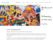 Tablet Screenshot of keyser-verlag.com